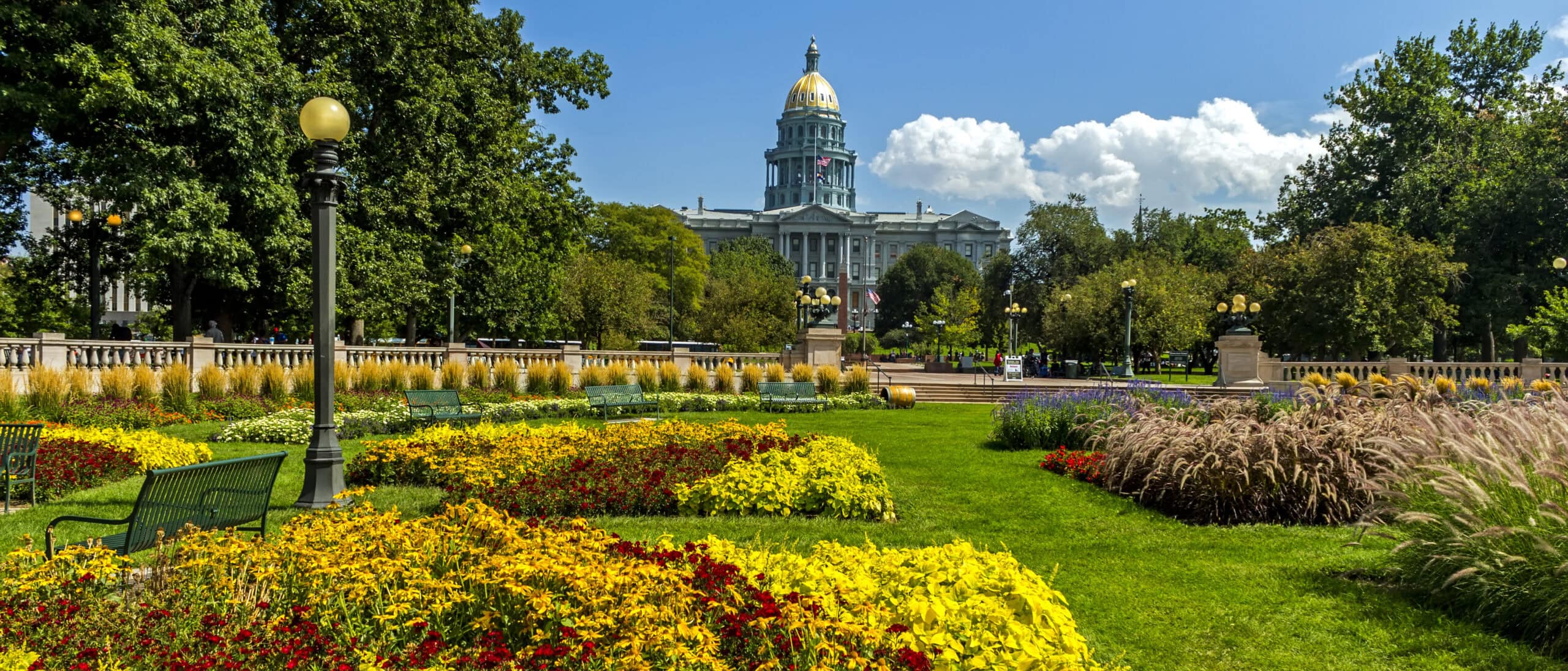 View on Denver Colorado Capitol.