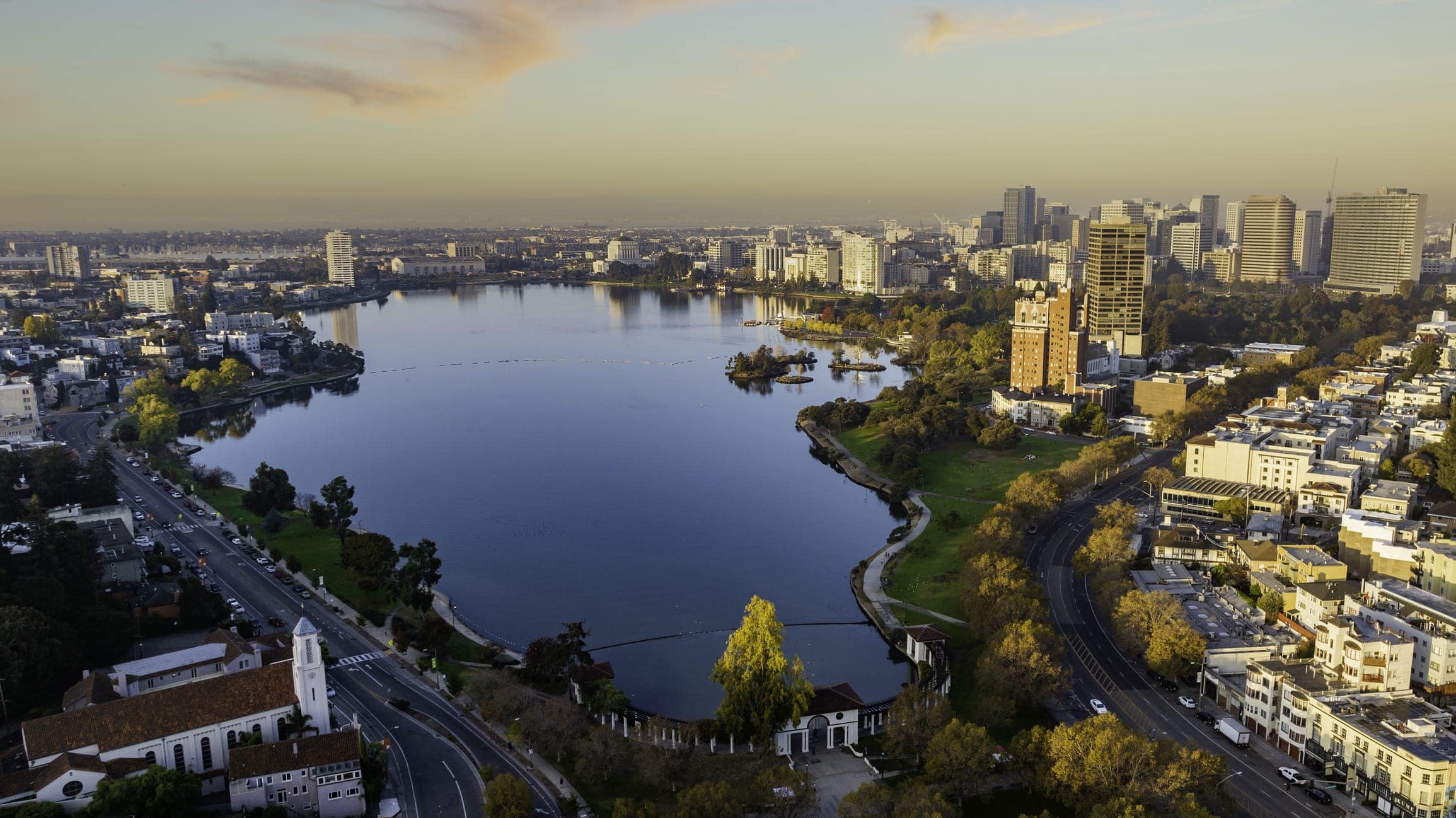 Downtown Oakland and Lake Merritt